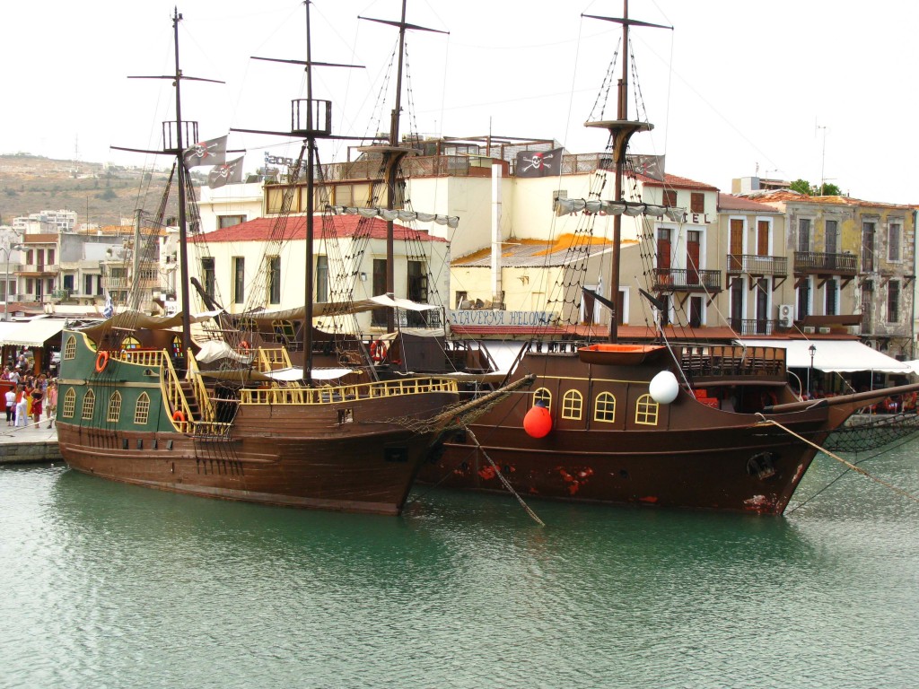 Piratenschiffe in Rethymno